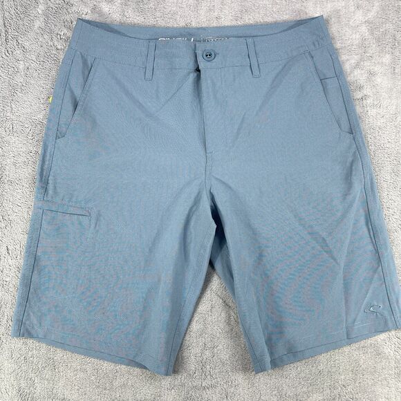 O'Neill Crossover Hybrid Short Men's 32 Blue Stretch Logo Slash Pocket Mid-Rise